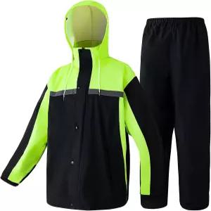 헤이지유 모터사이클 레인 슈트 방수 작업 재킷 바지 반사 레인코트 남성 아웃도어 올 스포츠 팜 낚시용