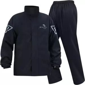 남성용 린조이 레인 수트 여성용 방수 레인코트 경량 통기성 후드 재킷과 낚시 하이킹용 바지