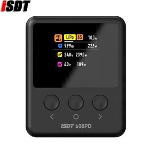 ISDT 608PD Lipo 밸런스 충전기 DC 240W/10A 배터리용 스마트 디지털 LiFe/Lilon/LiPo/LiHV