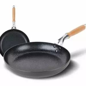 ( )경질프라이팬 38cm 원형후라이팬 무쇠코팅후라이팬 코팅프라이팬대형