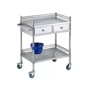 스테인리스 병원 이동식 카트 트레이 트롤리