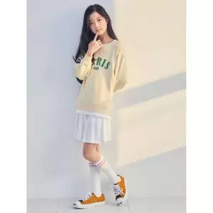 탑텐키즈 여아) 피케 플리츠 스커트 (프레피)_MKE2RS2001