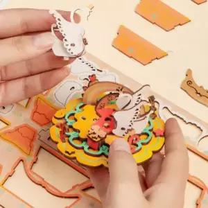 우드 DIY 미니어처 만들기 나라 이상한 멜로디 하우스