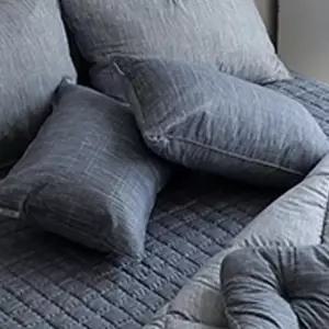 해피니 엘레나 소프트마이크로 베개커버 (50x70cm) (네이비) (베개솜 별매)