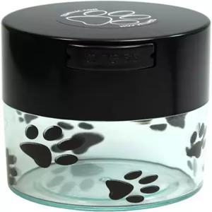 Pawvac 3온스 진공 밀폐 애완동물 사료 보관 용기; 블랙 캡 클리어 바디/블랙 발