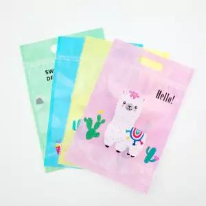 캐릭터 선물 포장 지퍼백 50장 알파카 스탠드형 용품