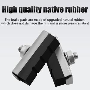 자전거 브레이크 블록 고무 부품 산악 도로 라이딩 도구 경량 V 슈 패드 액세서리
