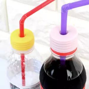 2P 실리콘캡 물병뚜껑 스트로우캡 빨대