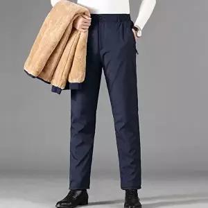 남성 2컬러 안감 융털 겨울 정장팬츠 전체 기모바지 (HSJ-WFG5Q2W)