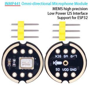 호환 INMP441 전방향 마이크 모듈, MEMS 고정밀 저전력 I2S 인터페이스 지지대, ESP32