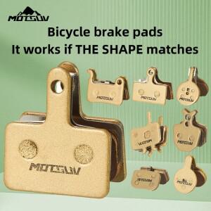 MOTSUV 자전거 전체 금속 디스크 브레이크 패드 (시마노 MT200 M535 MTB용) 내마모성 유압 접이식 전기