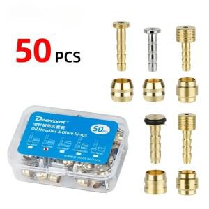 시마노 BH90 SRAM Magura Tektro 사이클 유압 브레이크 커넥터 교체 부품 용 50 Pcs 자전거 올리브/인서트