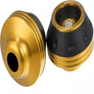 리파이록 페어 모터사이클 휠 프론트 포크 프레임 슬라이더 낙하 보호 골드 톤 범용 자동차 교체 부품