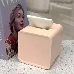 두루마리 사각 휴지케이스 핑크