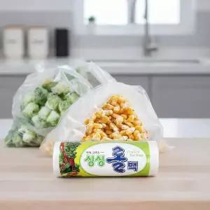 식품용 투명 롤백 37X50 400매 대용량 위생 비닐봉투 소분팩