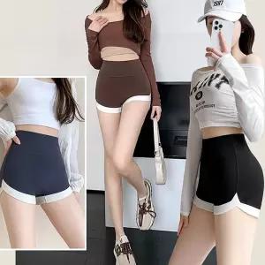 하이웨스트 3부 숏 레깅스 팬츠 바이크쇼츠 반바지 XDa8+5Ves