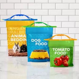 그립스틱 헤비 듀티 핸들 세트 집 차고 등에서 큰 가방을 밀봉 있는 다양한 의 클립 3개 개 사료 및 고양이