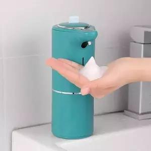 [셀러에이드]자동 거품비누 디스펜서 핸드워시 블루그린