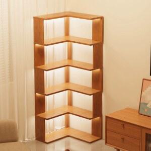 모서리책장 코너 수납장 거실 코너장 1단 B. 인테리어 책장 서재 60x40