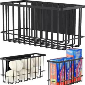 냉장고 및 세탁기용 Buyyit 세탁실 정리 보관 바구니 선반 건조기 볼 보푸라기 상자 파일 홀더 용기