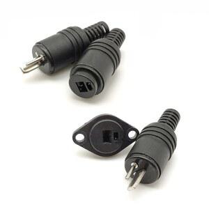 1pcs 2핀 DIN 스피커 와이어 플러그 2P Hifi 라우드스피커 케이블 솔더 커넥터 남성 여성 소켓