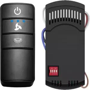 하버 브리즈 햄튼 베이 홈 데코레이터 3단 및 라이트 디머 벽 홀더 마운트와 호환되는 범용 천장 팬 리모컨