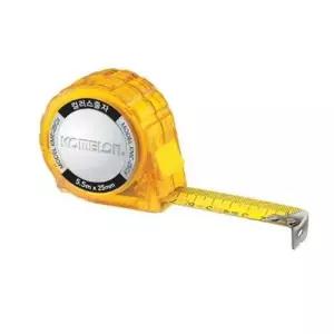 컬러스 줄자 KMC-25CV 5.5Mx25mm (1EA) 측정 자 줄자 각도기 코메론