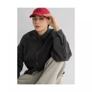 8SECONDS 헤비온스 데님 해링턴 재킷 블랙