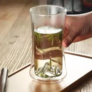 이중 유리컵 방수 주스컵 샐러드컵 WFLOUK8