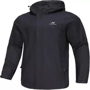 노르딕 아웃랜드 남성 초경량 후드 방수 레인 재킷 하이킹 낚시용 산책견용 통기성 레인코트 쉘