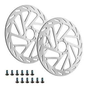 180mm 자전거 디스크 브레이크 로터 (6개 볼트 포함) 스테인리스  두께 2.75mm 전기 MTB  대부분의