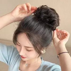 인모 올림머리 가발 곱창밴드 WFLOULE