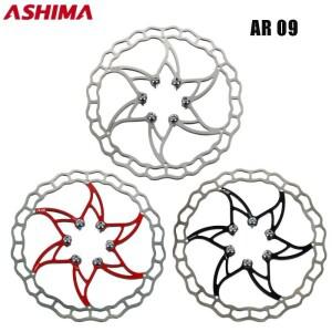 ASHIMA ARO 09 디스크 브레이크 MTB 산악 도로 자전거 로터 스테인레스 슈퍼 라이트 140MM 203mm 6 볼트