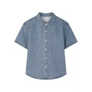커버낫 COVERNAT 키즈 C로고 데님 반팔셔츠 블루 - CK2602SS27BL 761522