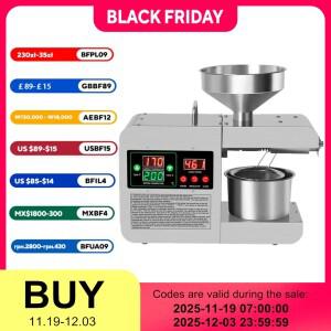 지능형 오일 프레스 자동 가정용 스틸 냉온 추출 기계, 제어, 땅콩