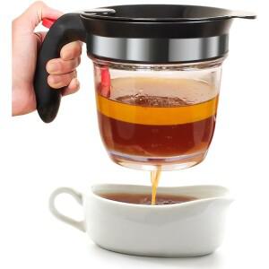 지저분한 여과를 위한 1pc 지방 분리기 바닥 효율적인 그리스 내장 오일 스트레이너 필수 용품