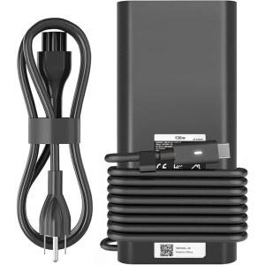 130W USB C 노트북 충전기 Dell Precision 5570 5560 5550 5530 5760 5750 3560 Latitude 7410 7310 7210 9210 9410 5420 5520 5510 XPS 15 17 2in1 9575 9500 9700 전원 코드