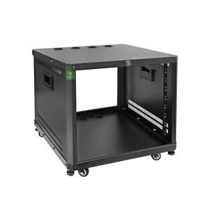 19인치 스테레오 녹음 IT 장비 장착 1PCS를 위한 깊이 조절가능 레일이 있는 REVICO 9U 네트워크 오디오 랙 발 바퀴가 Optus Angel 서버 캐비닛 롤링 스튜디오 케이스