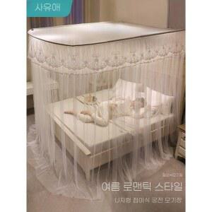 ZIPIA 공주 침대 커튼 아이방 모기장 침실꾸미기 캐노피