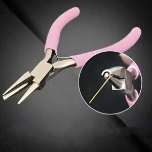 DIY 쥬얼리 제작 도구용 미니 와인딩 펜치, 5 인치 원형 오목 하프 그루브, 라운드 노즈 플라이어, 손 수리