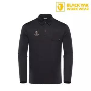 카라티셔츠 블랙야크 S-기모폴로티셔츠