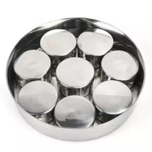 업소용반찬통 단체급식 필수 원형 스텐 보존 용기 세트(DH) 7P