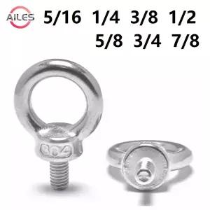 영국 미국 표준 아이볼트 304 스테인레스 스틸 1/4 5/16 3/8 1/2 5/8 3/4 7/8 리프팅 볼트 아이 나사