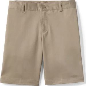 랜드스 엔드 교복 남학생 플레인 프론트 블렌드 치노 반바지