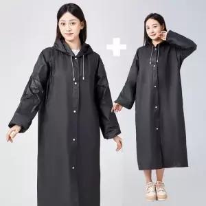 EVA 패션우비 여성 비옷 레인 코트 판초 다회용 우의