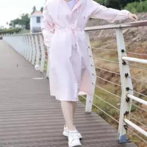 여성우비 여자우비 생활방수 트렌치코트 성인용 우의 후드 비옷