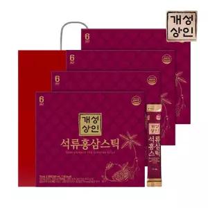 개성상인 석류홍삼스틱 10ml x 30포 4박스+쇼핑백