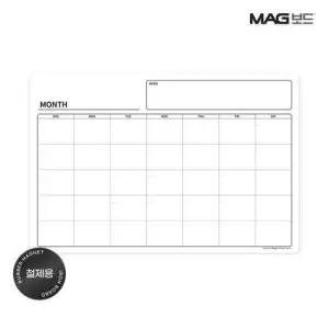 [문구/오피스] 냉장고 고무자석 부착 칠판 마그보드 계획표 스케줄보드 월중행사 600x400