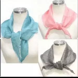 [하프클럽/]여름 민소매 스카프 무지 삼각 마스카프 시원한 여름