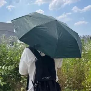 [하프클럽/]자동 그린 양산 암막 겸양 양우산 안전 고급 양산